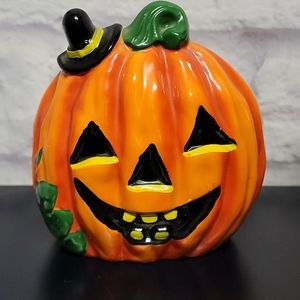 Vintage Rubens Jack-o'-lantern Pumpkin planter